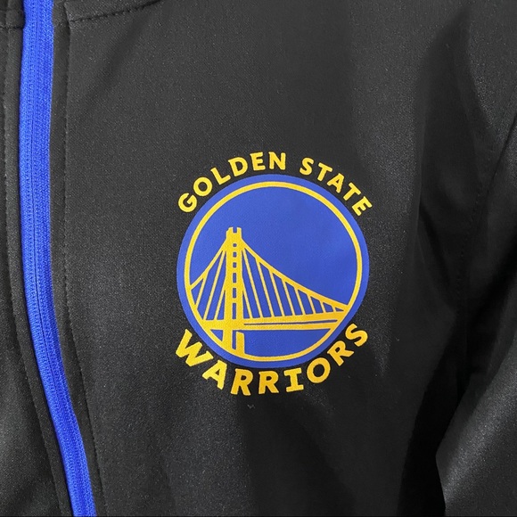 New Mens NBA Golden State Warriors Zip Up Jacket M - Picture 3 of 10